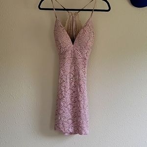 Juniors dress, size XS, light rose/pink color